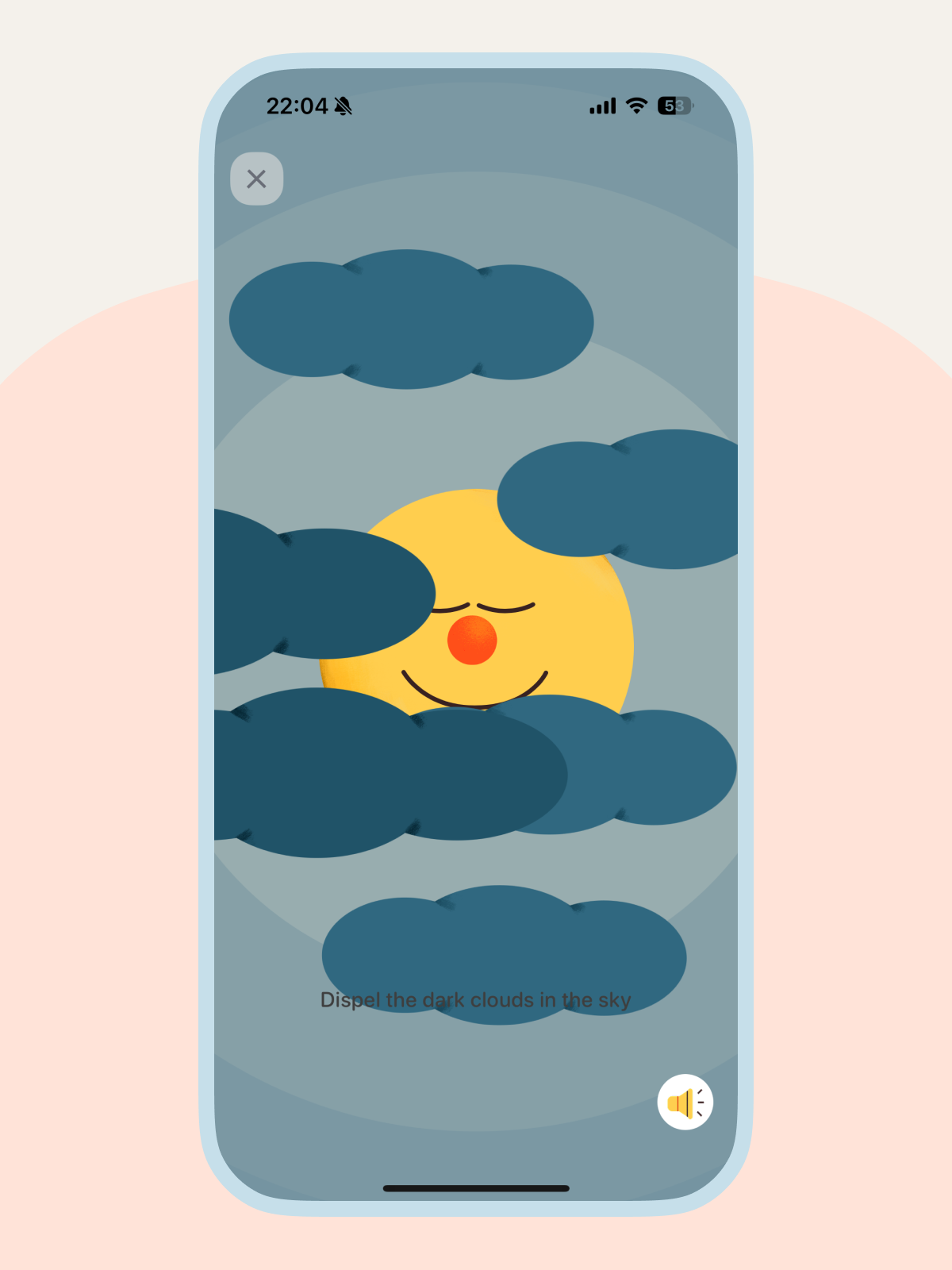 Interactive meditation exercise